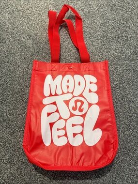 Lululemon Red Tote Bag